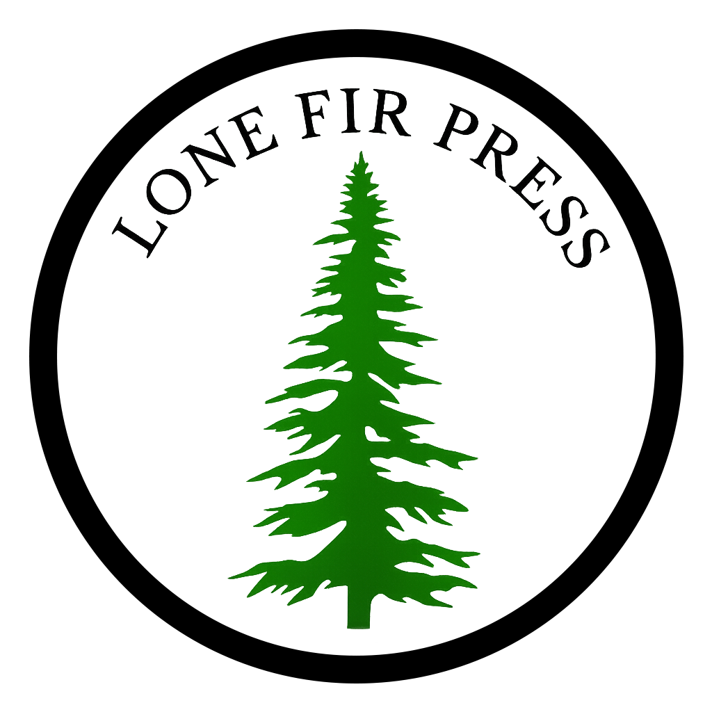 Lone Fir Press tree logo