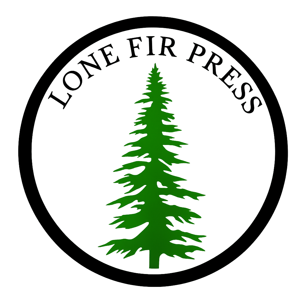 Lone Fir Press tree logo